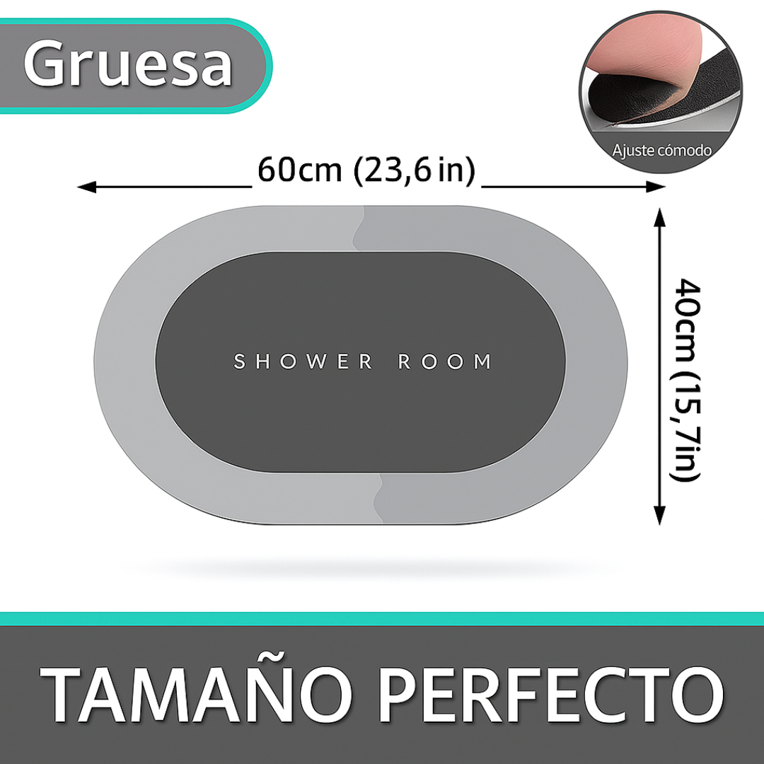 Pack Cabezal Ducha+ Alfombra Absorbente