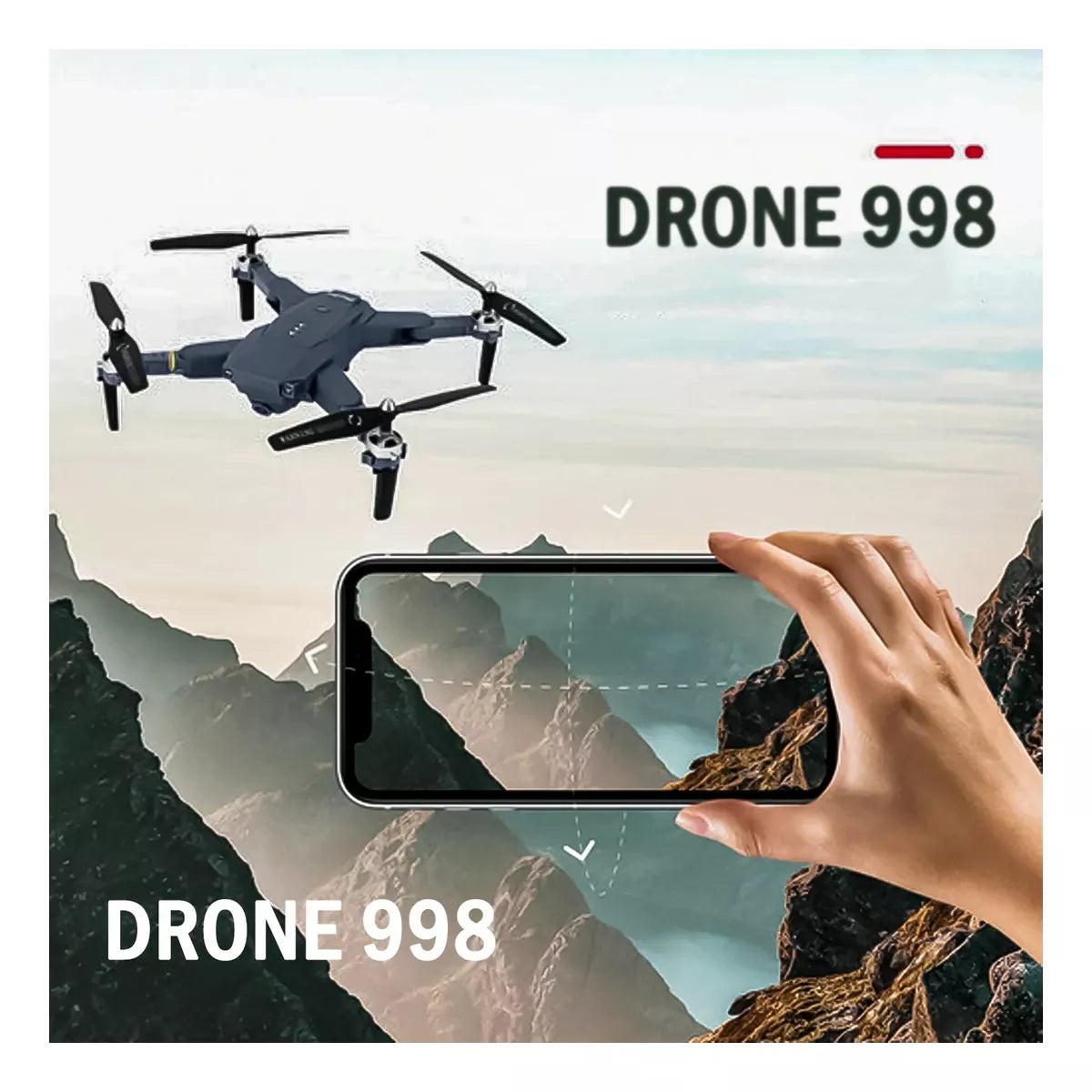Drone 998 Pro Recargable Cámara Dual 4k