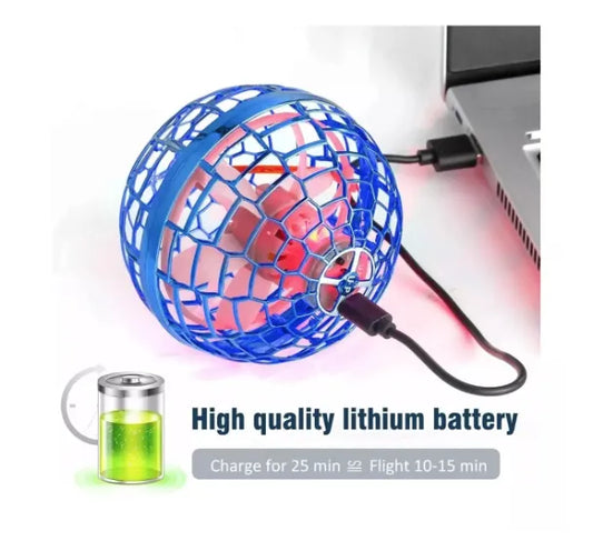 Bola voladora Boomerang Flyorb mágica con luces LED Drone 360°