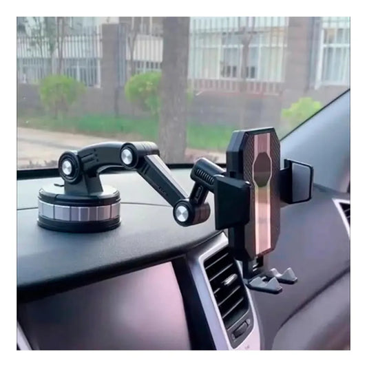 Porta Celular Soporte Giratorio Ventosa Brazo Telescopico 360° para Auto