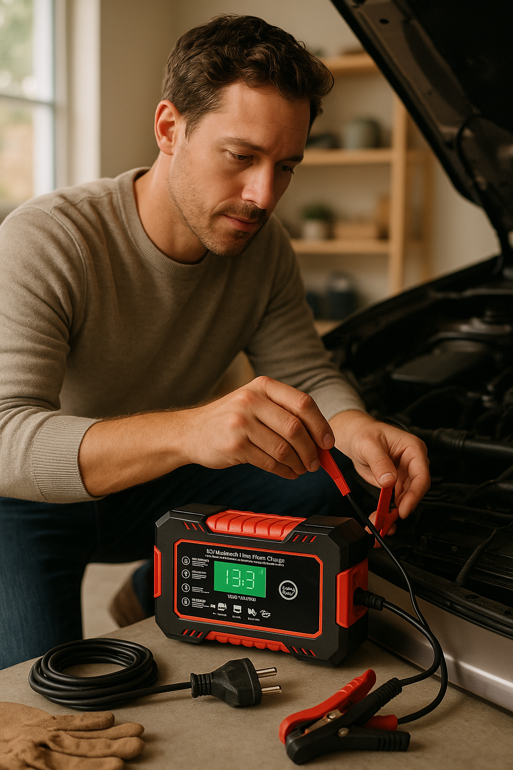 I - CARGADOR INTELIGENTE DE BATERIA AUTO